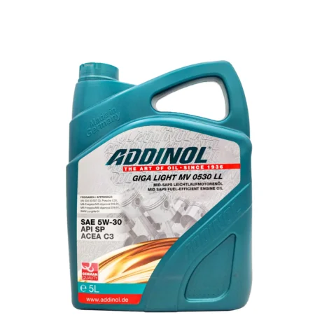 روغن موتور ادینول 5W30 SP گیگالایت MV حجم 5 لیتر
