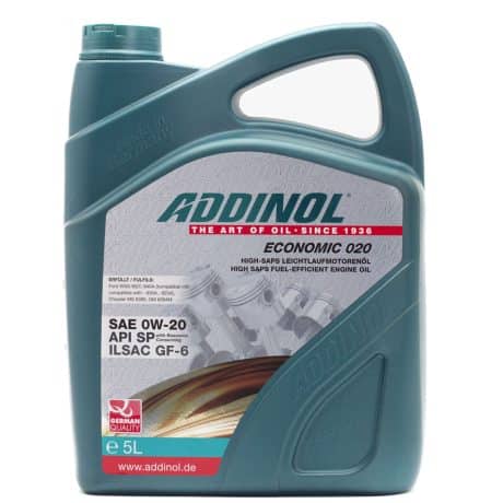 روغن موتور ادینول 0W20 SP حجم 5 لیتر