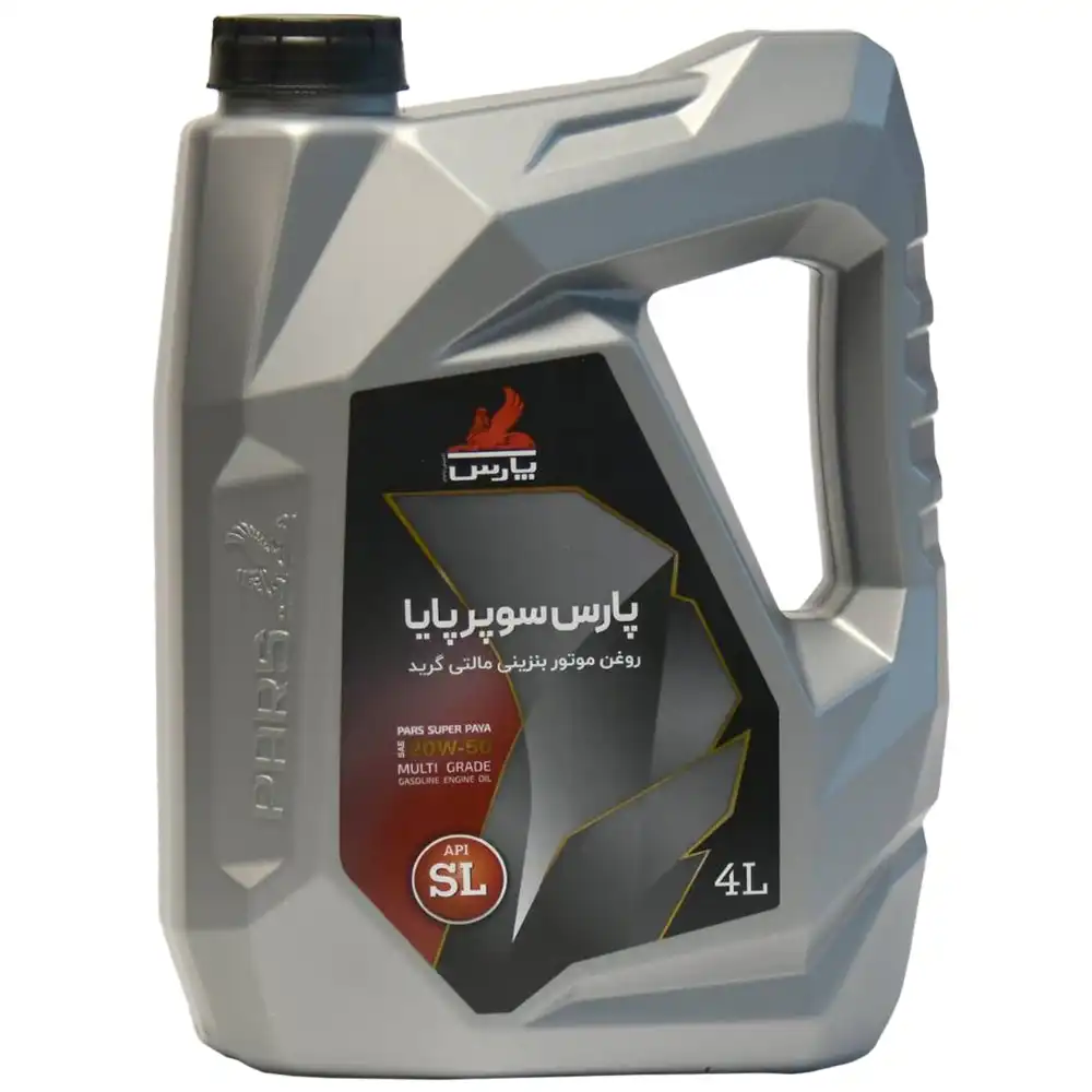 روغن موتور پارس سوپر پایا SL 20W50 حجم 4 لیتر