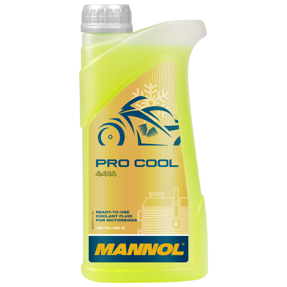 کولانت و ضد یخ موتور سیکلت مانول Pro Cool حجم 1 لیتر