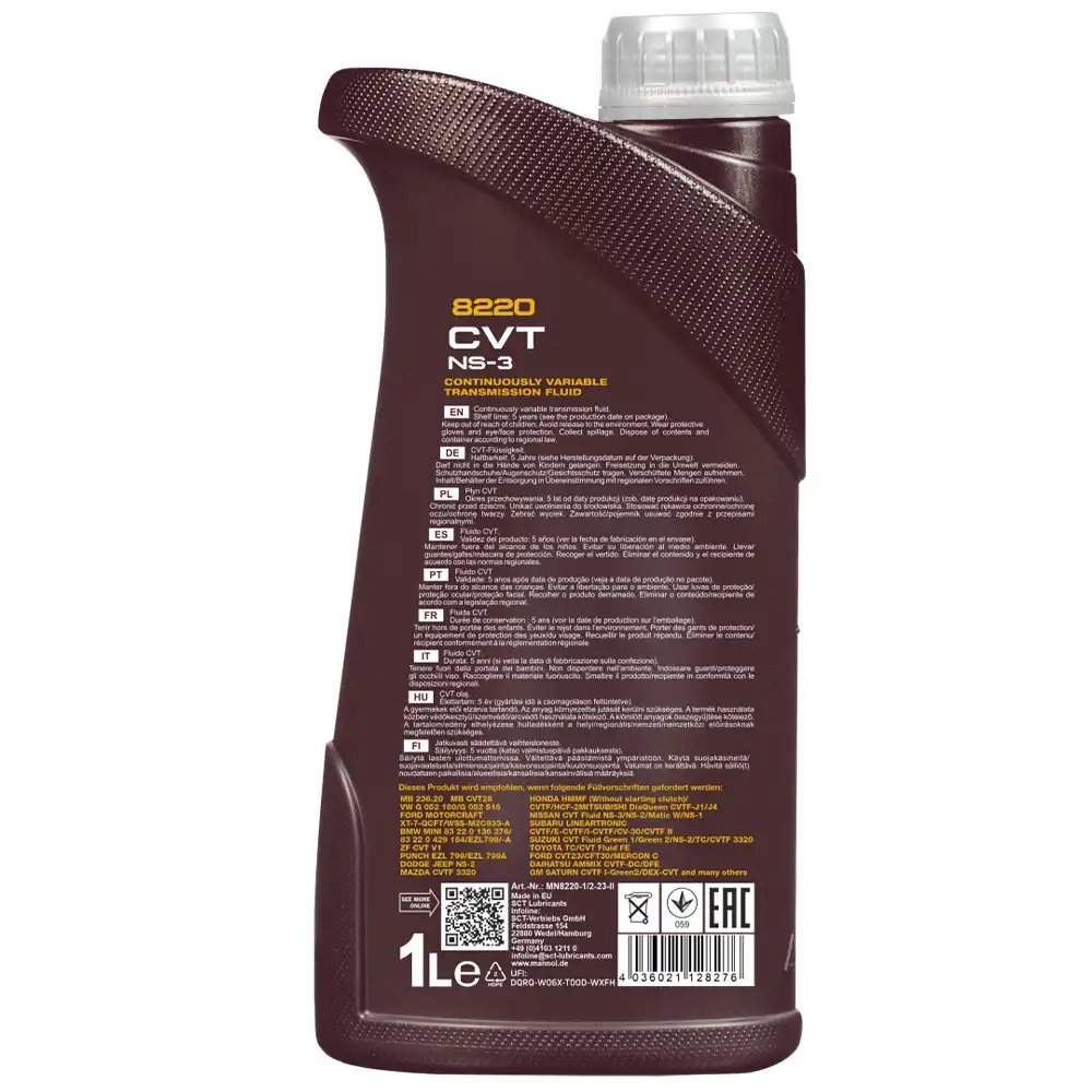 روغن گیربکس اتوماتیک مانول CVT NS-3 حجم 1 لیتر