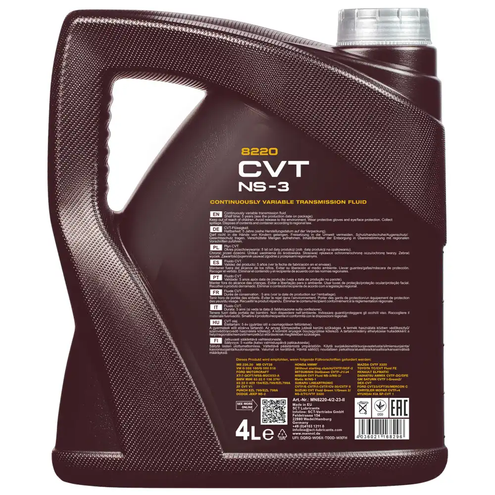 روغن گیربکس اتوماتیک مانول CVT NS-3 حجم 4 لیتر