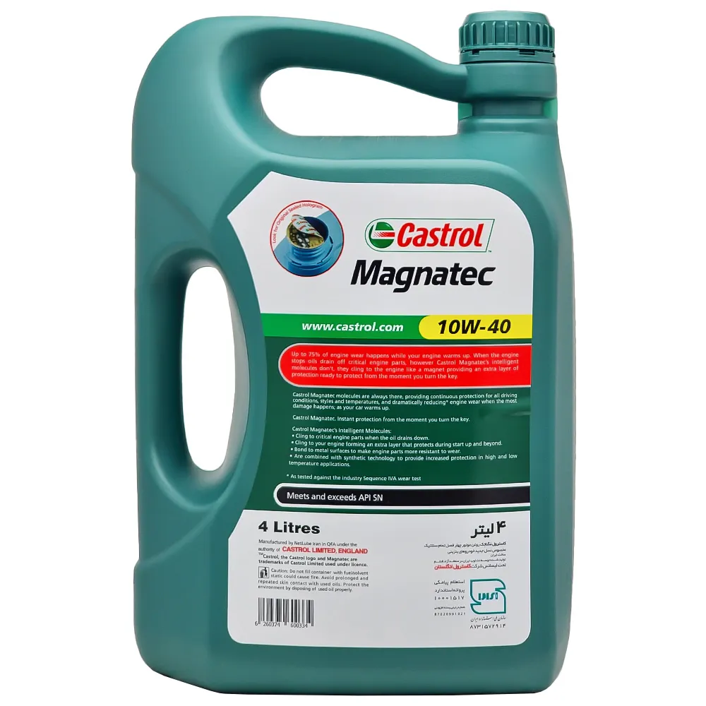 روغن موتور کاسترول مگناتک 10w40 SN حجم 4 لیتر