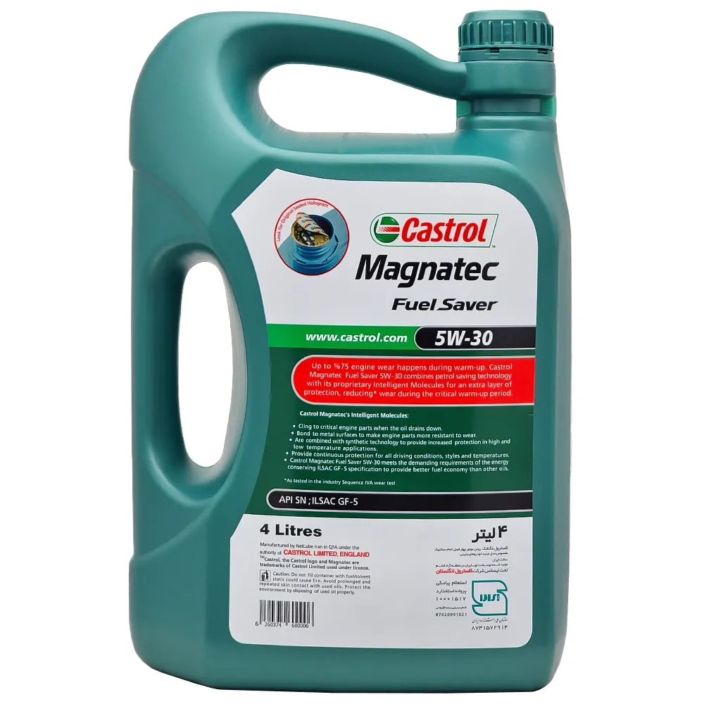 روغن موتور کاسترول مگناتک 5W30 SN حجم 4 لیتر