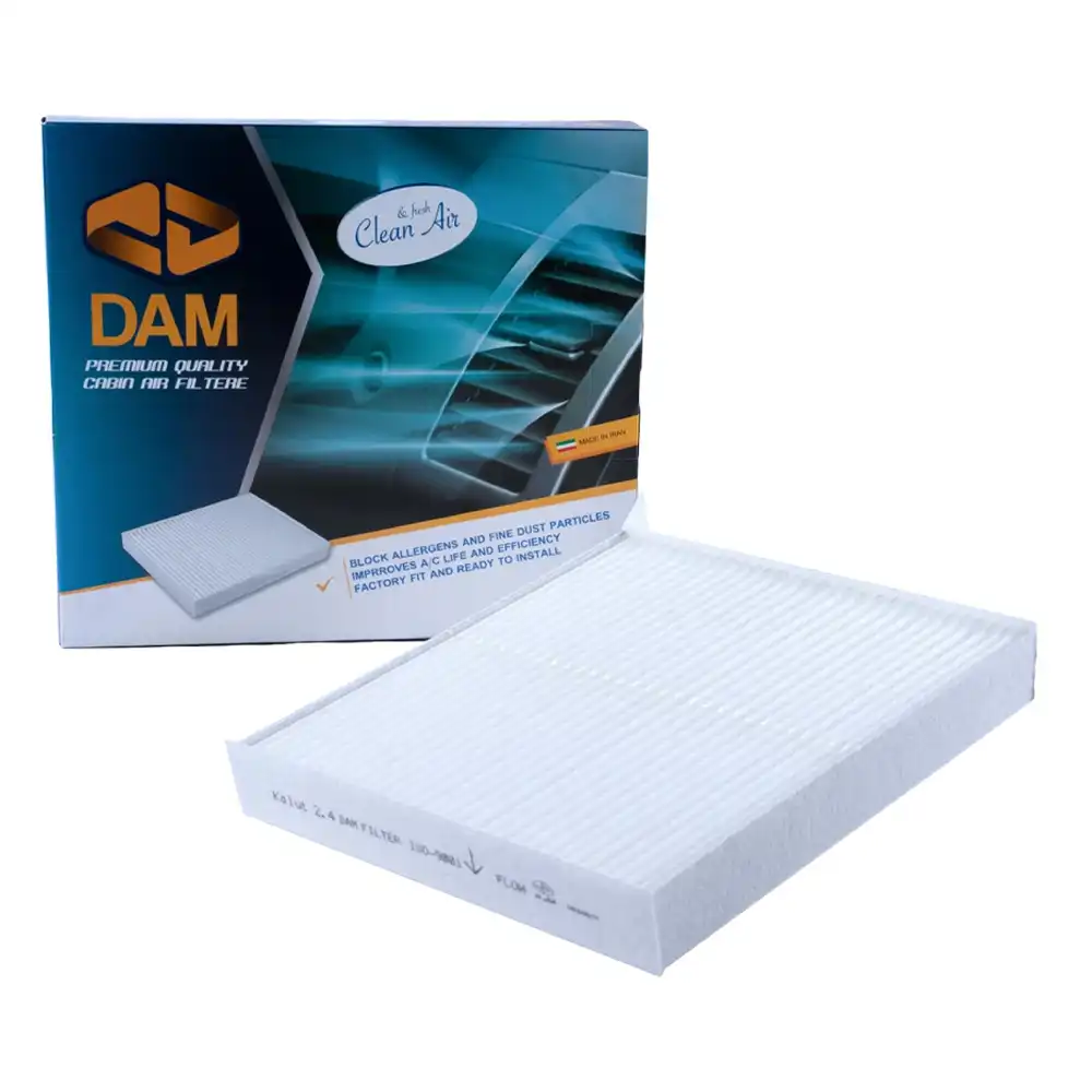 فیلتر کابین دم مکث موتور کلوت الیاف توری دار