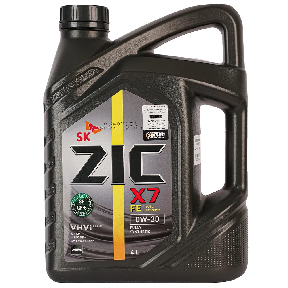 روغن موتور زیک X7 FE 0W30 حجم 4 لیتر