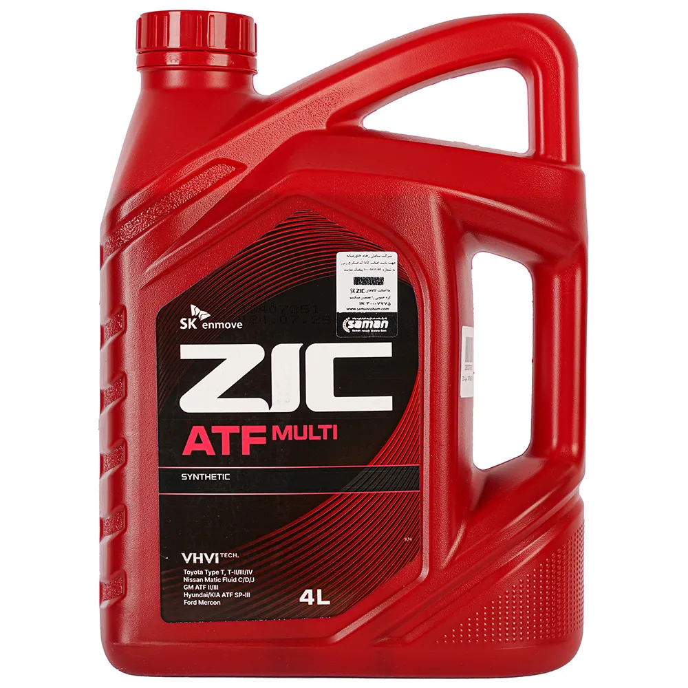 روغن گیربکس اتوماتیک زیک ATF MULTI حجم 4 لیتر
