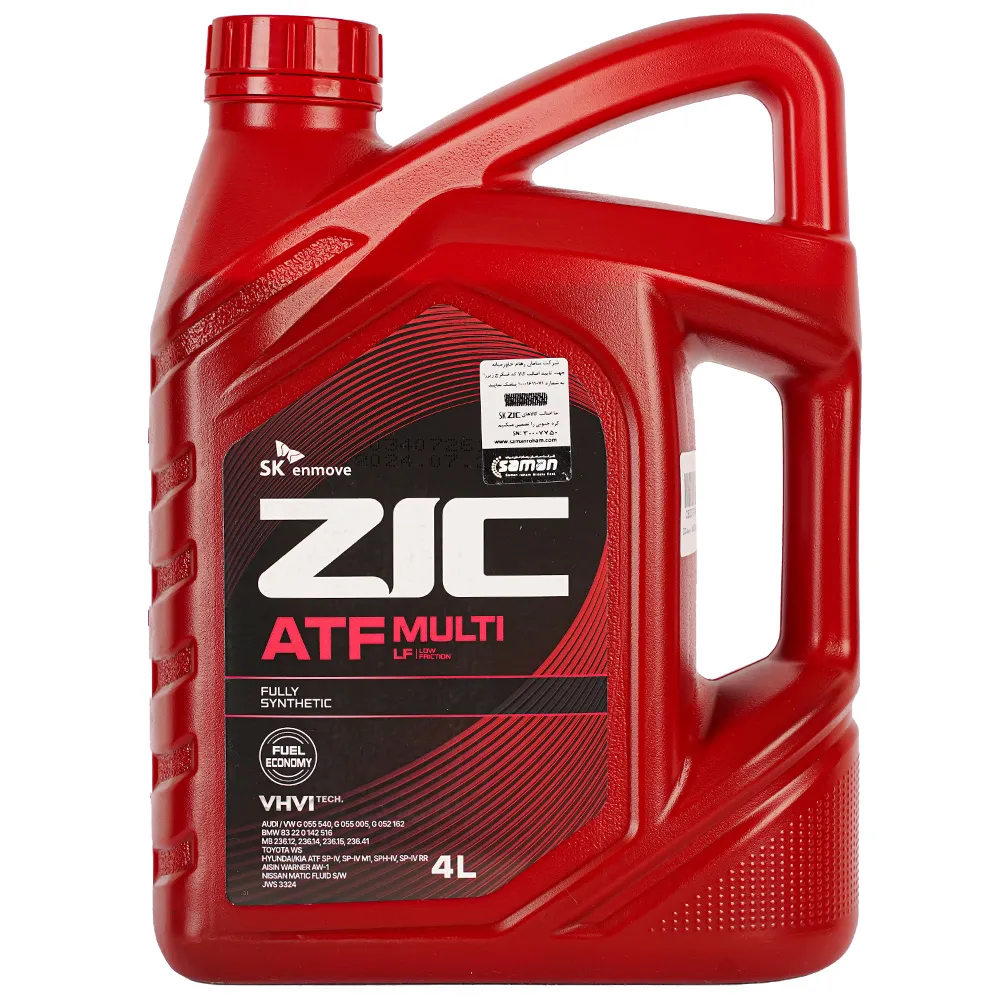 روغن گیربکس اتوماتیک زیک ATF MULTI LF حجم 4 لیتر