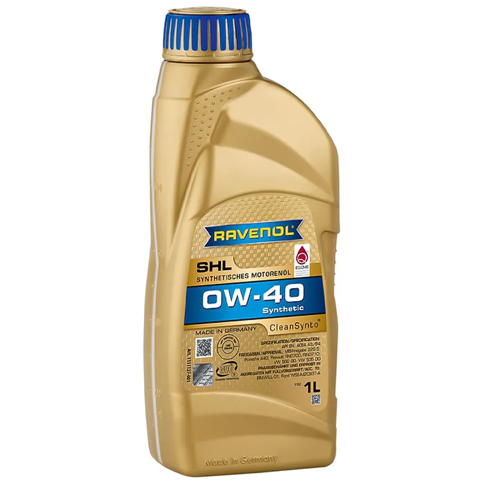 روغن موتور راونول 0W-40 SHL حجم 1 لیتر