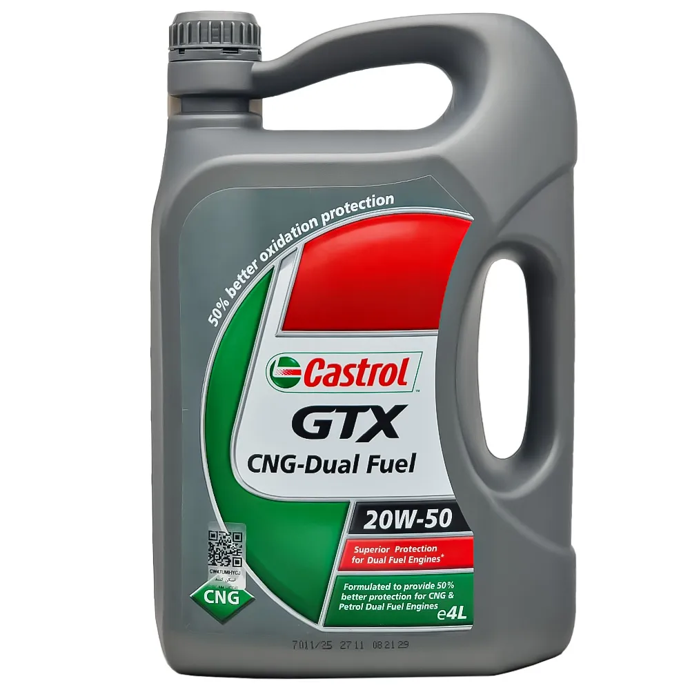 روغن موتور کاسترول GTX CNG 20W50 SJ حجم 4 لیتر