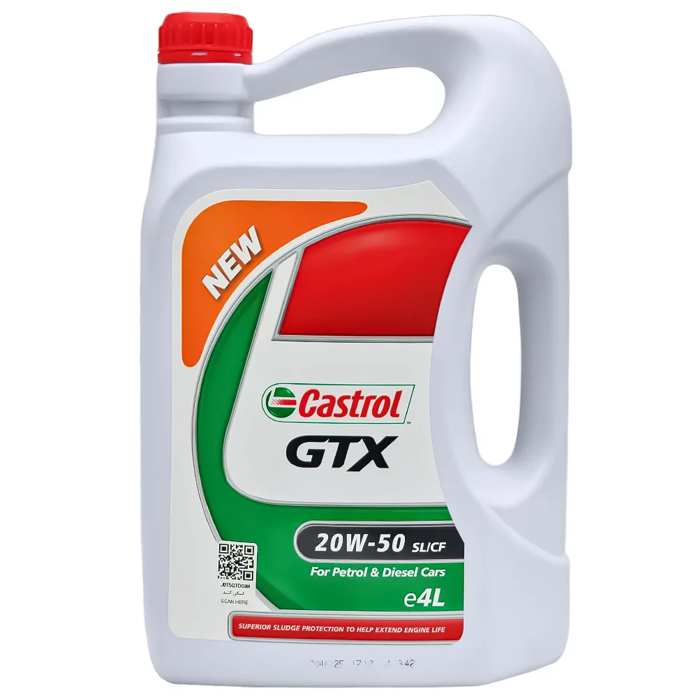 روغن موتور کاسترول GTX 20W50 SL حجم 4 لیتر